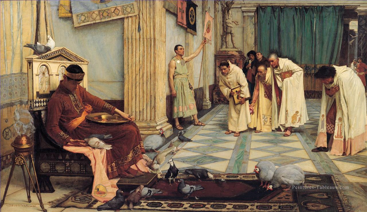 Les favoris de l’empereur Grec John William Waterhouse Peintures à l'huile